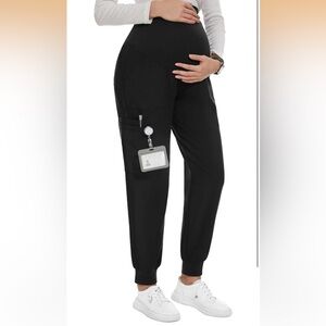Maternity scrub jogger pants